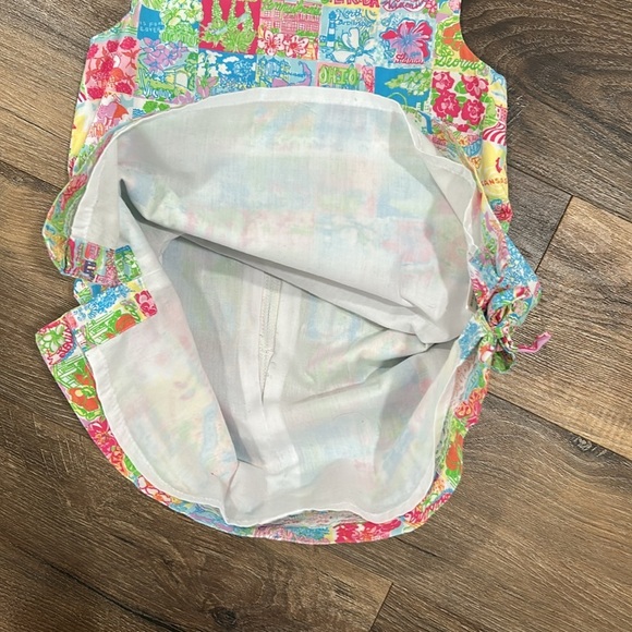 Lilly Pulitzer States Shift Dress Sleeveless,front pockets,zip up back,side bows - Picture 7 of 13